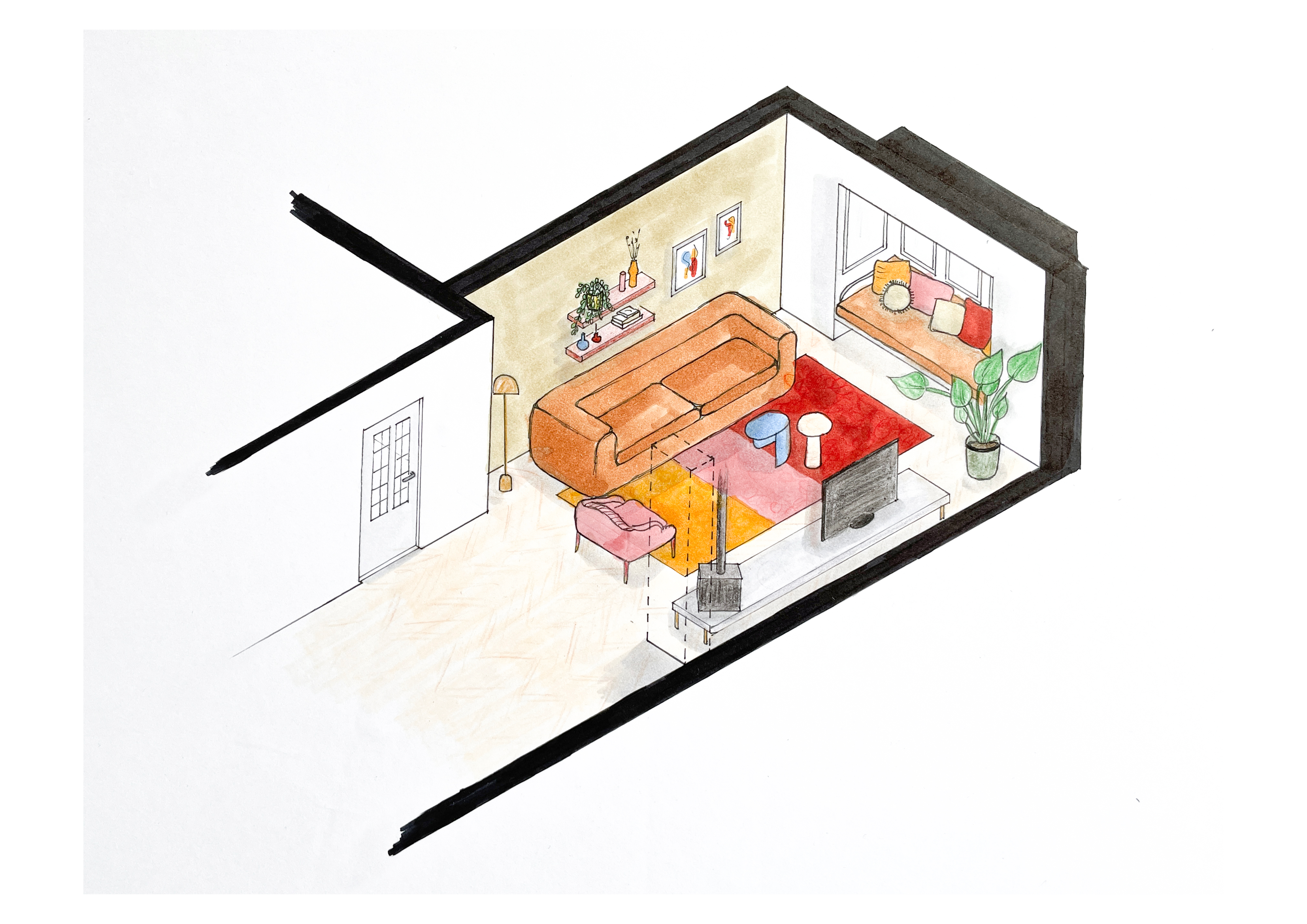 COLOR PLAN LIVING ROOM